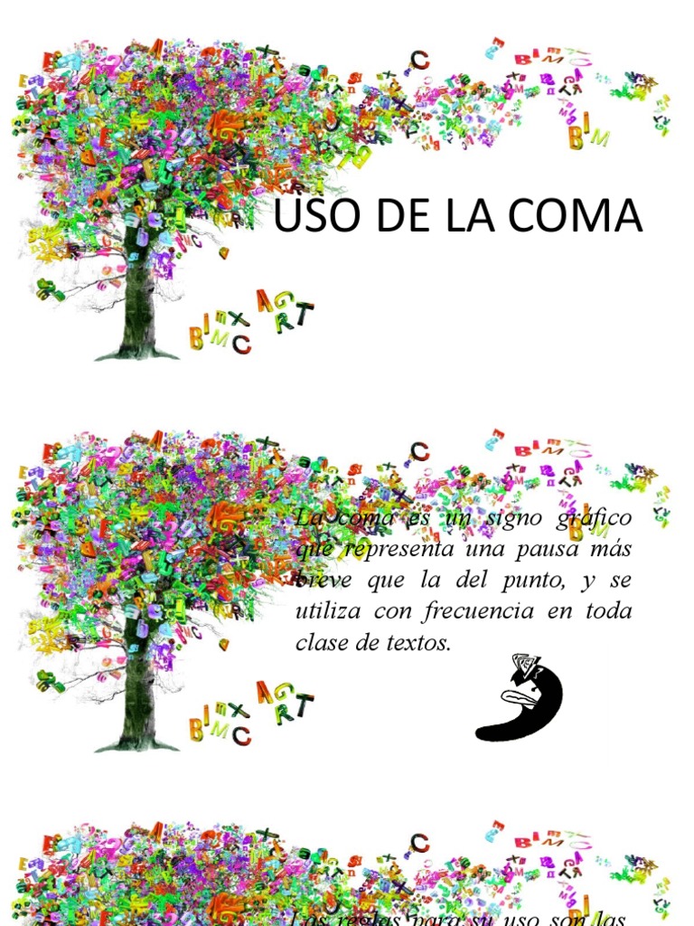 Uso correcto de la coma en textos | PDF | Artes del Lenguaje y Comunicación