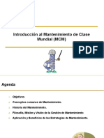 Introducción Al Mantenimiento de Clase Mundial