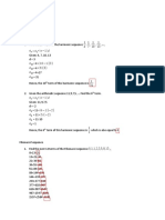 Harmonic and Fibonacci Sequence