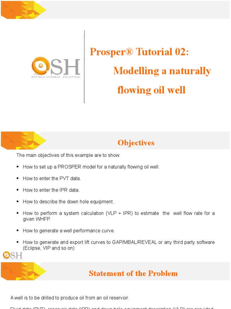 Prosper® Tutorial 02: Modelling A Naturally Flowing Oil Well | PDF ...