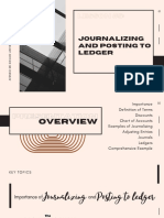 Journalizing and Posting To Ledger