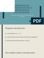 Democracia Representativa y Democracia Participativa