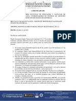 Comunicado 003 - Gestión Examen parcial octubre 2021