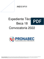 Expediente Técnico Beca 18 Convocatoria 2022