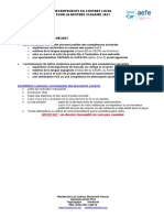 Candidature À Adresser Accompagnée Des Documents Suivants: Important: Un Dossier Incomplet Ne Sera Pas Examiné