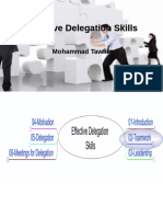 Effective Delegation Skills