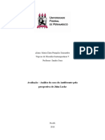 Análise do caso do Antiferonte segundo a teoria da memória de John Locke