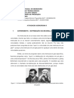 TRABALHO 5 - ASSÍNCRONO - Distribuição de Maxwell-Boltzmann - WILLIAM MARTINS - RONALD JOHNATAN