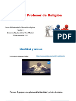 Sesión 3 EL PROFESOR DE RELIGIÓN