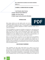 Ensayo Sobre La Corrupción en Colombia. Dinámica