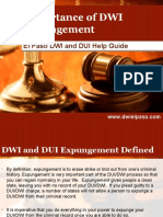 DWI Lawyer El Paso: Importance of DWI Expungement 