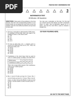 60 Minutes-60 Questions: Mathematics Test