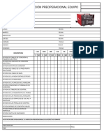 Inspección preoperacional equipo de soldar