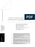 Specifics of Emotional Reaction in Adolescents and Young Adults: A Psychophysiological Study