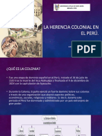 DIAPOSITIVAS - La Herencia Colonial en El Perú