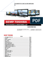 Toshiba 42xv500da Treinamento Lcd Tv-s