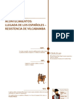 Línea del tiempo de la resistencia Inca en Vilcabamba