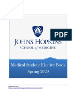 Medical Student Elective Book Spring 2020: Updated 08/13/2020