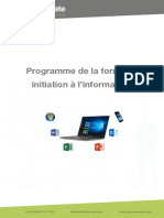 Formation Programe Initiation Informatique