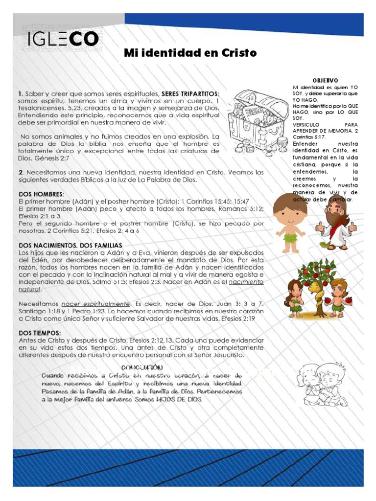 CFV KIDS 32. Mi Identidad en Cristo | PDF | Cristo (título) | Creencia ...
