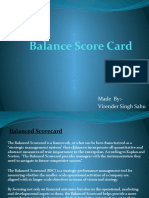 Balance Score Card: Made By:-Virender Singh Sahu