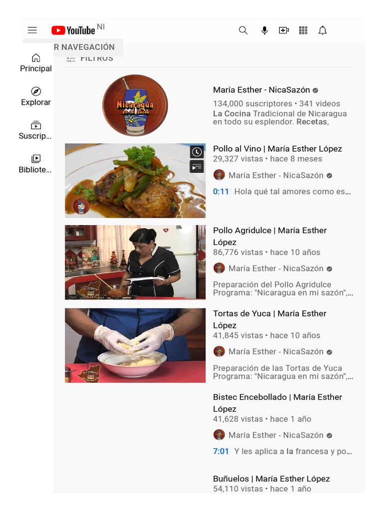 Recetas de Cocina Con Maria Esther - YouTube | PDF | Cocina latinoamericana  | Cocina africana