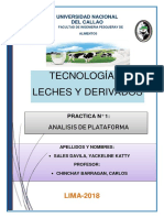 Determinación de la calidad de la leche