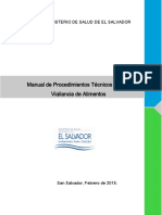 Manual de Procedimientos Vigilancia de Alimentos