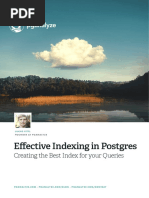 Pganalyze Effective Indexing in Postgres