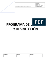 Ejercicio de Limpieza y Desinfeccion 2021