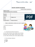 PRUEBA Evaluativa Sumativa de Historia Terminada