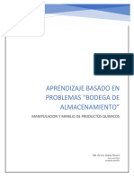 Aprendizaje Basado en Problemas "Bodega de Almacenamiento" Manipulacion y Manejo de Productos Quimicos