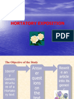 XI Hortatory