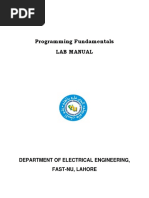 Programming Fundamentals Lab Manual-1