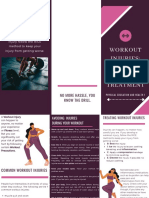 Magenta and Purple Fitness Trifold