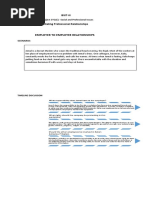 Employer To Employee Relationships: Scenario