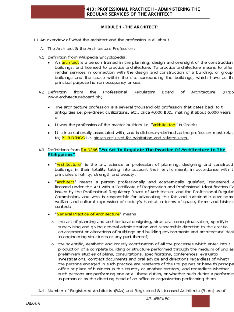 PP 413: Professional Practice Ii - Administering The Regular Services ...