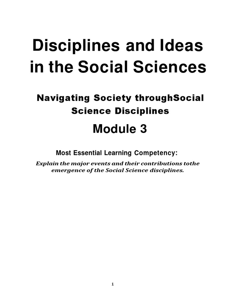 Understanding Social Science Disciplines | PDF | Social Sciences | Science