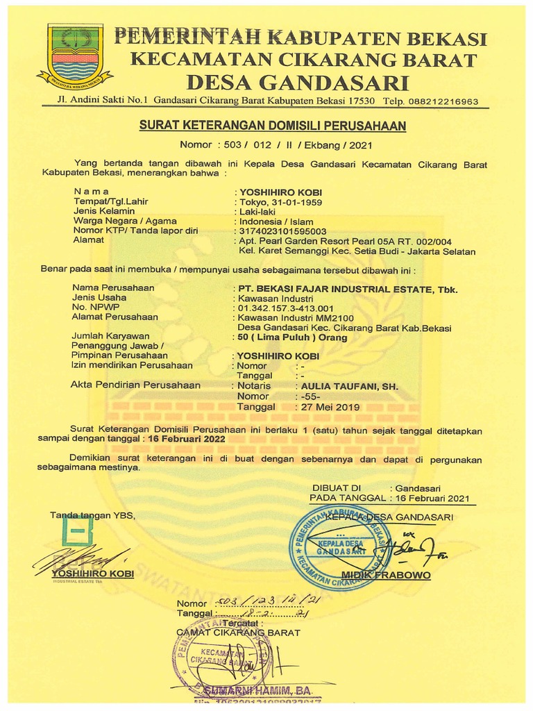 B 1 4 Skdp Bekasi 2021 Pdf