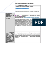 Formatos de Fichas Textuales y de Resumen: Ficha Textual