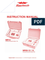 Raytech Instruction Manual WR XX Field