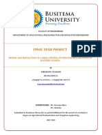 Final Year Project: Design and Simulation of A Bird Control System For Rice Growers in Eastern Uganda