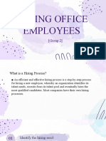 Hiring Office Employees (OSM)