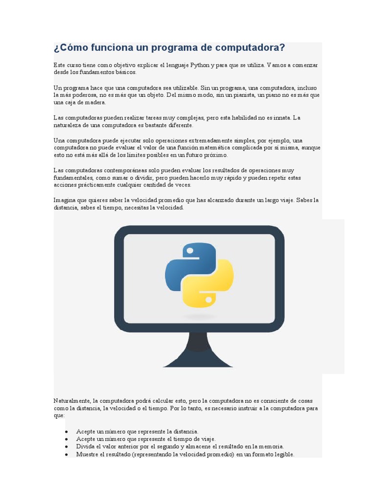 Fundamentos de Python y Programación | PDF | Informática