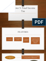 Chpater 5 - Final Income Taxation