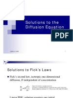 Solutions To The Diffusion Equation