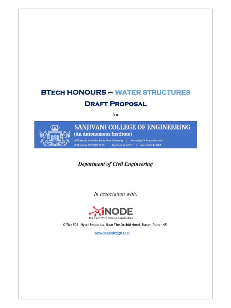BTech Water Structures Course | PDF | Water | Specification (Technical ...