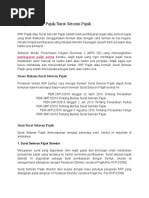 Pengertian SSP Pajak-Surat Setoran Pajak