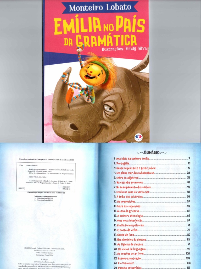 Livro Emilia No Pais Da Gramatica Montei PDF