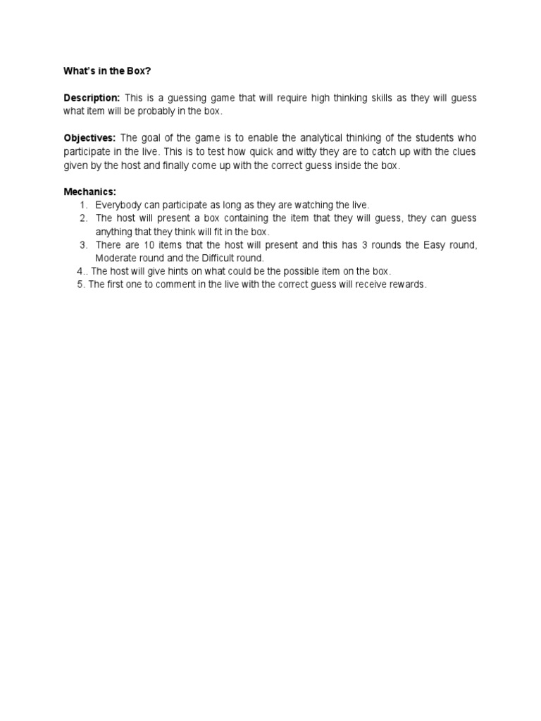 What's in The Box PDF